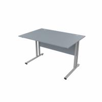 EnviroDesk Straight Desk 1185x800mm Grey leg, Grey Top  