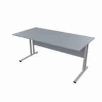 EnviroDesk Straight Desk 1585x800mm Grey leg, Grey Top  