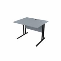 EnviroDesk Straight Desk 985x800mm Black leg, Grey Top