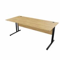EnviroDesk Straight Desk 1785x800mm Black leg, Oak Top