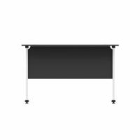 EnviroDesk Straight Desk 1185x800mm White leg, Black Top