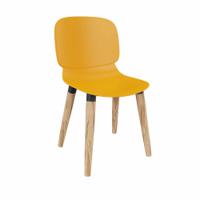 LORCA II wooden legged chair in Yellow