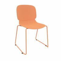 LORCA IV sledge base chair in Coral