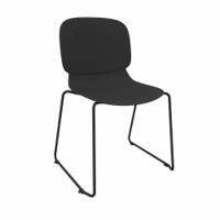 LORCA IV sledge base chair in Black