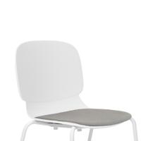 Lorca Seat Pad in Charcoal Fabric