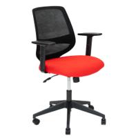 Shield Mesh Chair With H/Adjustable Arms - Made to order Fabric