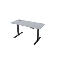 R810 Sit Stand Desk 1385x800mm Black Leg, Grey Top