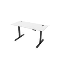 R810 Sit Stand Desk 1585x800mm Black Leg, White Top