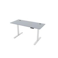 R810 Sit Stand Desk 1785x800mm White Leg, Grey Top