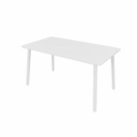 MAMBA Rectangular Table White Legs 1600x800mm White top