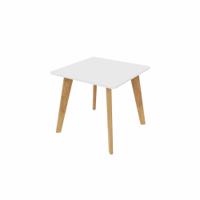 NORDIC Rectangular Table with Oak Legs 1200x800mm White top