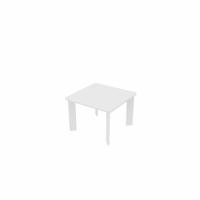 SAFRA Square Coffee Table White Legs 600x600mm White top