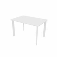 SAFRA Rectangular Table White Legs 1200x800mm White top