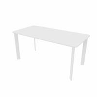 SAFRA Rectangular Table White Legs 1600x800mm White top