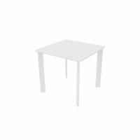 SAFRA Square Table White Legs 800x800mm White top