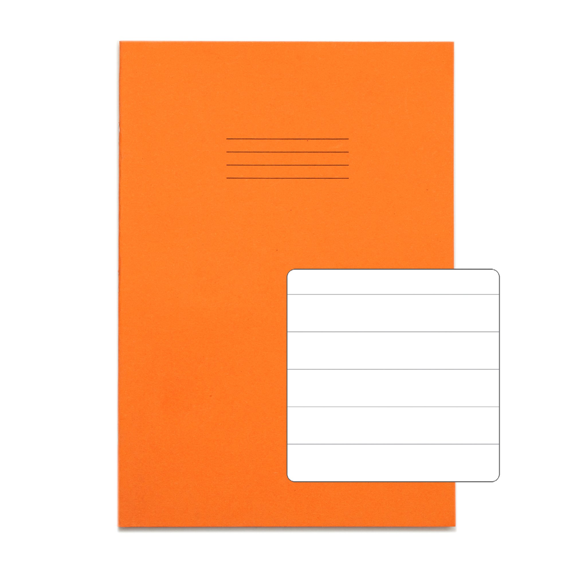 RHINO A4 Exercise Book 64 Pages / 32 Leaf Orange 15mm Lined