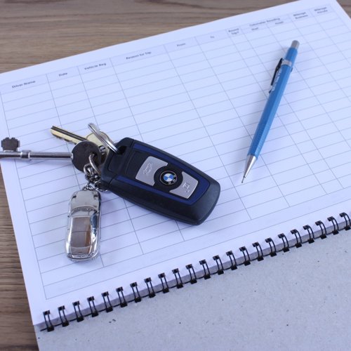 Leaf Graph A4 Vehicle Mileage Log Book Wirebound Book (50 pages)