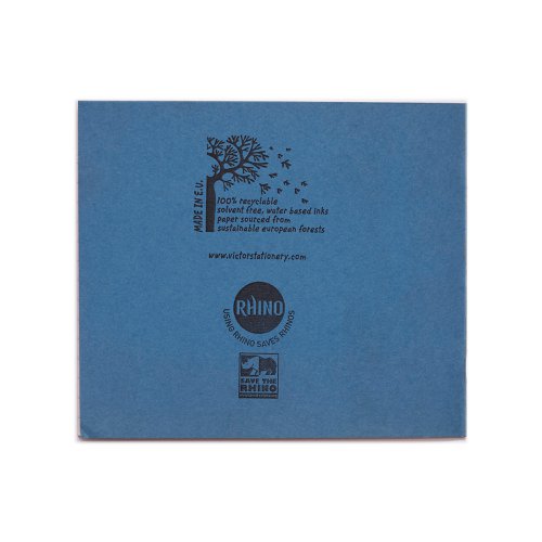 RHINO 138 x 165 Exercise Book 24 Page, Light Blue, F8 (Pack of 10)