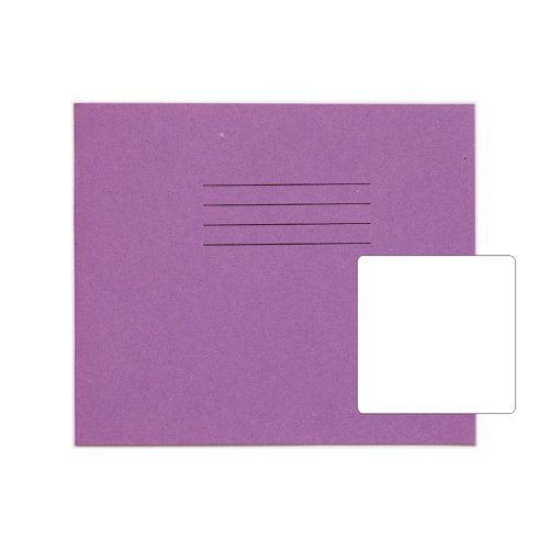 RHINO 138 x 165 Exercise Book 24 Pages / 12 Leaf Purple Plain