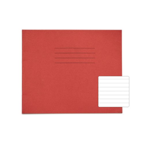 RHINO 138 x 165 Exercise Book 24 Pages / 12 Leaf Red 11mm Lined