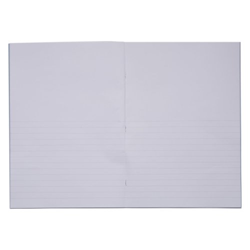 RHINO 13 x 9 A4+ Oversized Exercise Book 40 Pages / 20 Leaf Light Blue Top Half Plain and Bottom Half 12mm Lined