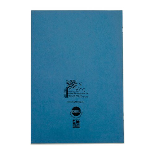 RHINO 13 x 9 Oversized Exercise Book 48 Page, Light Blue, TB/F12 (Pack of 10)