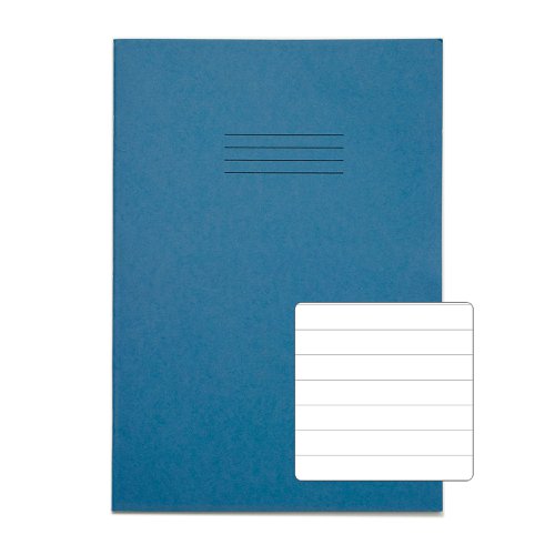 Rhino 13 x 9 A4+ Oversized Exercise Book 40 Page Ruled 12mm Light Blue (Pack 100) - VDU024-260-2 Victor Stationery