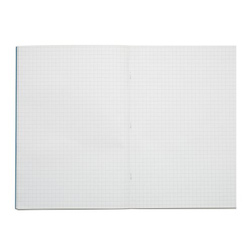 15308VC - Rhino 13 x 9 A4+ Oversized Exercise Book 40 Page 7mm Squared Light Blue (Pack 100) - VDU024-360-4