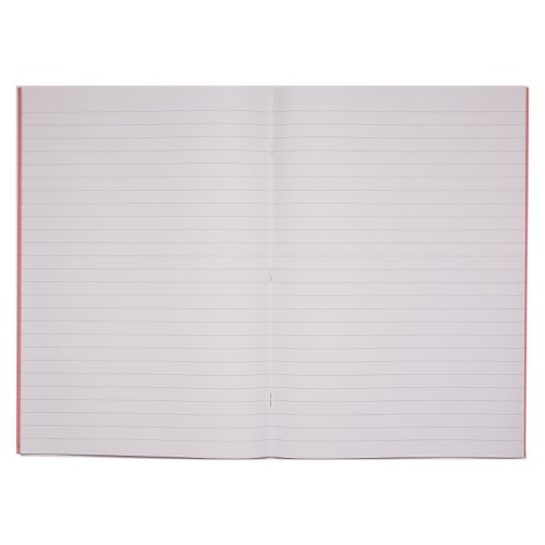 Rhino 13 x 9 A4+ Oversized Exercise Book 40 Page Ruled 12mm Pink (Pack 100) - VDU024-250-0 Victor Stationery