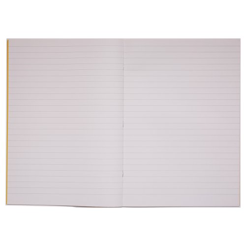 Rhino 13 x 9  A4+ Oversized Exercise Book 40 Page Feint Ruled 12mm Yellow (Pack 100) - VDU024-200-0 Victor Stationery