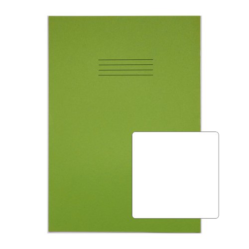 Rhino 13 x 9 Oversized Exercise Book 48 Page, Light Green, B (Pack of 10)