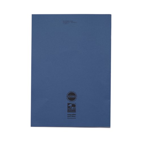 RHINO 13 x 9 Oversized Exercise Book 80 Page, Dark Blue, F8M (Pack of 10)