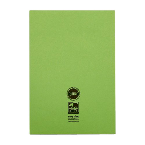 RHINO 13 x 9 Oversized Exercise Book 80 Page, Light Green, S10 (Pack of 10)