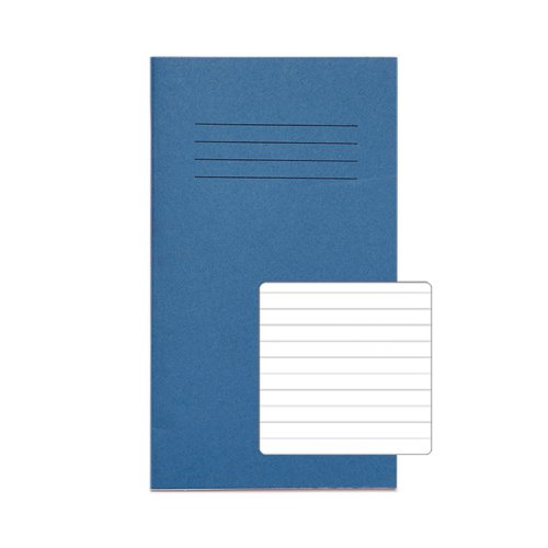 Rhino 200 x 120 Exercise Book 64 Page Feint Ruled 8mm Light Blue (Pack 100) - VAB005-2