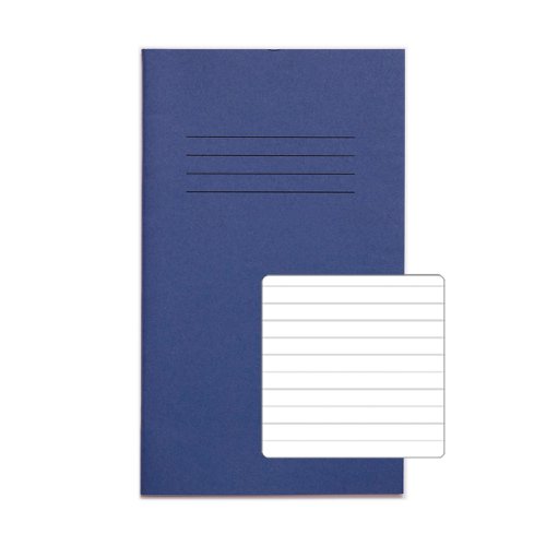 RHINO 200 x 120 Exercise Book 80 Pages / 40 Leaf Dark Blue 8mm Lined