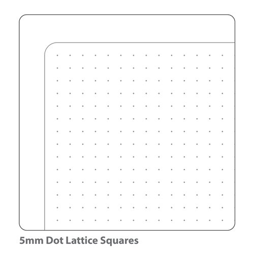 This RHINO A3 5mm dotted desk pad is designed for you to use your own way - the dot grid gives you the freedom to practice bullet journaling, write down your daily notes, plan your projects, create to-do lists, flow-charts and much more! With 50 sheets of sustainably sourced premium 90gsm paper, each printed on the front and plain on the reverse, you'll have plenty of space for your notes and planning. The sturdy backing board and the glued bottom edge prevent the corners curling as you work. And when you're ready to start a new sheet it's simply a quick and easy tear off.