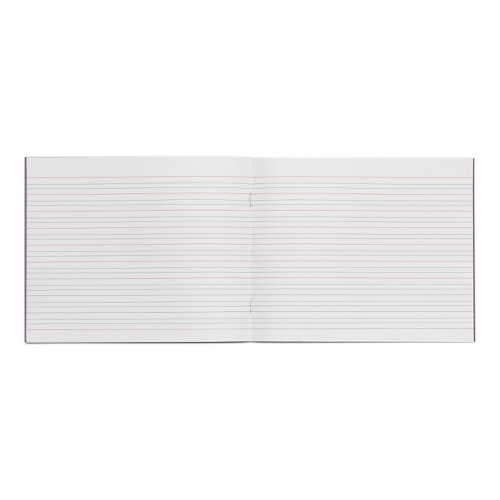 610139 Writing Book 4mm Blue Ruled On 15mm Red Ruled 160X200mm Vivid Purple 32 Page Pack Of 100 Sdxb4 3P