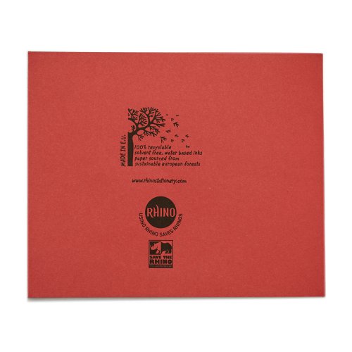 Rhino 6 x 8 Learn to Write Book 32 Page Red Wide-Ruled LTW6B:20R (Pack 100) - SDXB2-0  14202VC