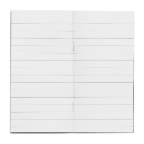 Rhino 8 x 4 Exercise Book 32 Page Ruled 12mm Feint Lines F12 Red (Pack 100) - VNB005-96-0