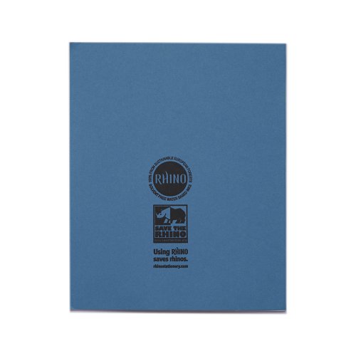 RHINO 8 x 6.5 Exercise Book 32 Page, Light Blue, F8 (Pack of 10)
