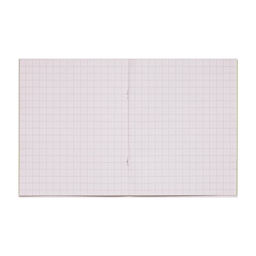 616230 Rhino Exercise Book 10mm Square 205X165mm Green 32 Page Pack Of 100 Ex142217 3P