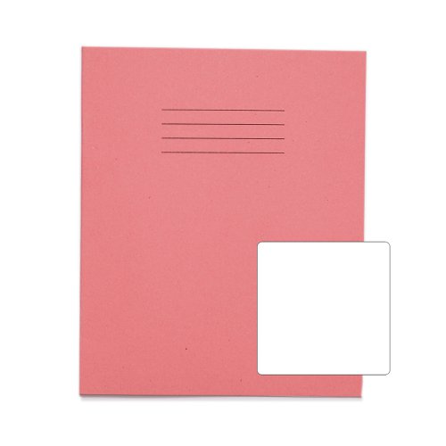 616224 Rhino Exercise Book Blank 205X165mm Pink 32 Page Pack Of 100 Ex142152 3P