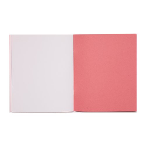 616224 Rhino Exercise Book Blank 205X165mm Pink 32 Page Pack Of 100 Ex142152 3P