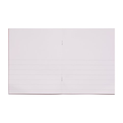 616234 Rhino Project Book Top Blank Bottom 15mm Ruled 205X165mm Red 32 Page Pack Of 100 Pw02539 3P