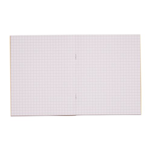 616229 Rhino Exercise Book 7mm Square 205X165mm Yellow 32 Page Pack Of 100 Ex142204 3P