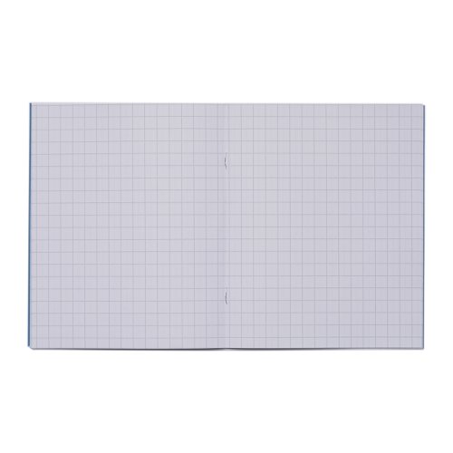 616265 Rhino Exercise Book 10mm Square 205X165mm Light Blue 48 Page Pack Of 100 Ex342383 3P