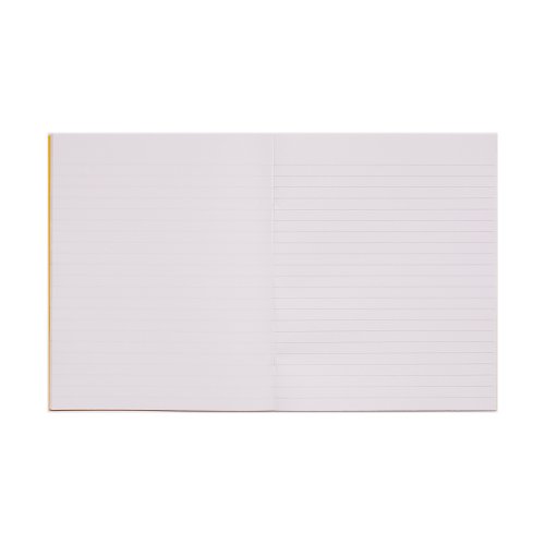 RHINO 8 x 6.5 Exercise Book 48 pages / 24 Leaf Yellow 8mm Lined with Plain Reverse