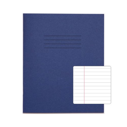 RHINO 8 x 6.5 Exercise Book 80 Page, Dark Blue, F8M (Pack of 10)