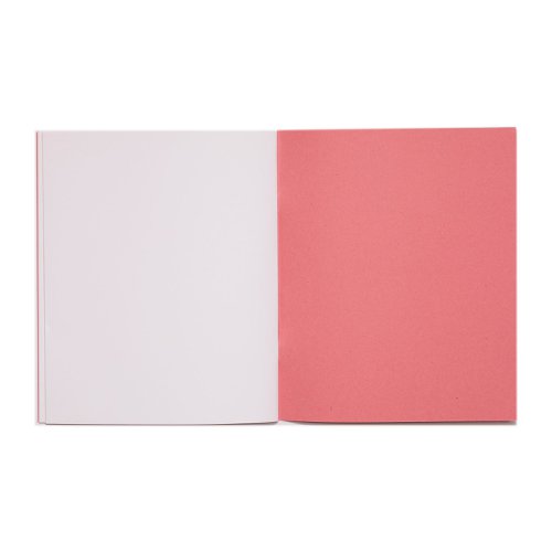 616275 Rhino Exercise Book Blank 205X165mm Pink 80 Page Pack Of 100 Ex54415 3P