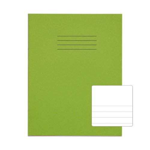 Rhino Project Top Blank Bottom 12mm Ruled 230X180mm Green 32 Page Pack Of 100 Pw02317 3P